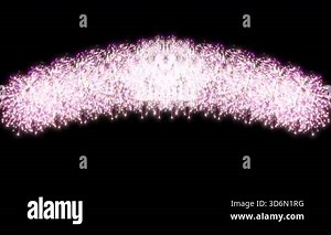 Fireworks on transparent background. Animated backgrounds for fireworks. Beautiful explosion of fireworks. 4k animation of festive background with shining beams and fire particles.