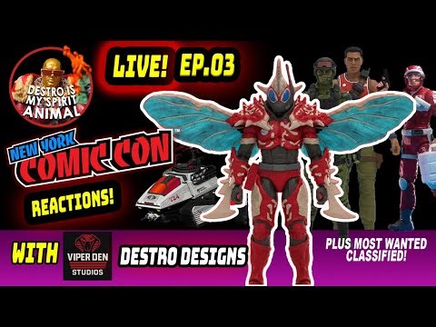 DESTRO Live ep03: NY COMIC CON GI Joe Reveals with ‪@destrodesigns‬