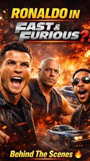 Ronaldo in fast and furious?! you won't believe this collab! #shortsfeed #shorts #behindthescenes