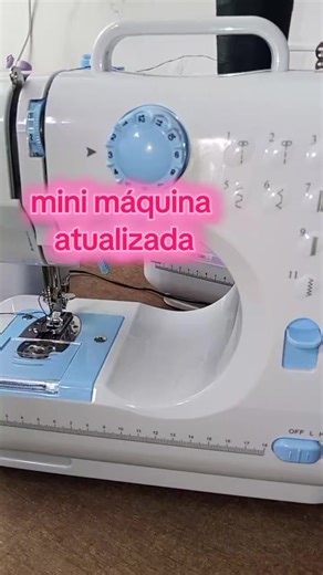 Mini máquina de costura multifuncional 12 pontos atualizada