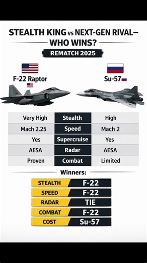 F-22 vs Su-57 Rematch 2025 🔥 Who Dominates the Skies? #F22 #Su57 #FighterJets #Military #Aviation