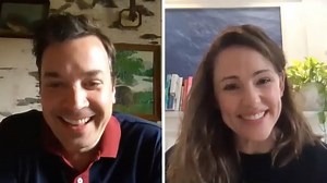 Jennifer Garner and her sexy saxophone join Jimmy Fallon's #stayhome party via video chat in another home edition of The Tonight Show. Tonight, Jimmy shares his favorite Hashtags: #MyQuarantineInSixWords and tries to build a tent for his daughters. Jimmy will be highlighting a different charity each night that you can donate to and help those in need. Tonight's charity, Save the Children, is helping make sure kids can learn and get the nutrition they need while they’re out of school, and every d