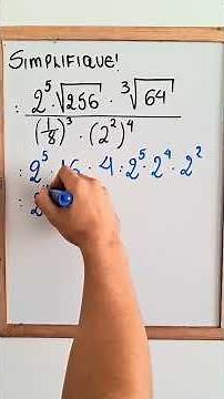 Exercicio para praticar potenciação e radiciação#matematica #professor