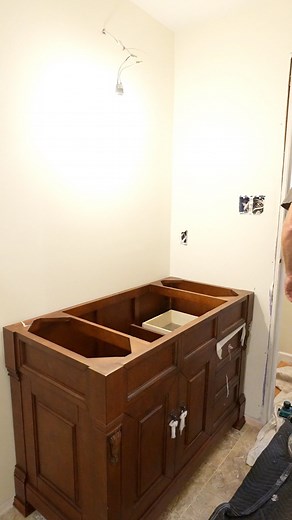 43K views · 230 reactions | Real world cabinetry installation  #diy #bathroomremodel #homeimprovement #bathroomremodelingteacher | Bathroom Remodeling Teacher | Facebook