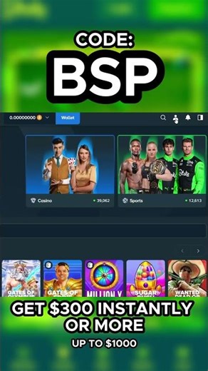 Stake Promo Code "BSP" - $300 Bonus Code #stake #bonus