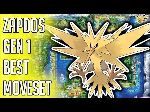 Zapdos Gen 1 Best Moveset - Zapdos Best Moveset Pokemon Red Blue Yellow Version Guide