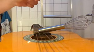Using a Metal Whisk As a Cheap Guitar Delay Effect
