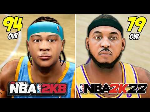 Mid Range Shot With Carmelo Anthony In Every NBA 2K!