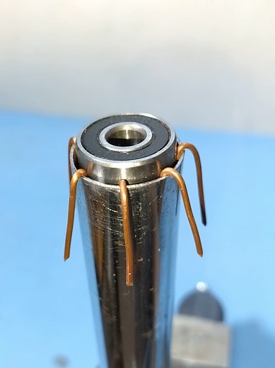 Ingenious Method to Secure Bearings in Large Diameter Pipes