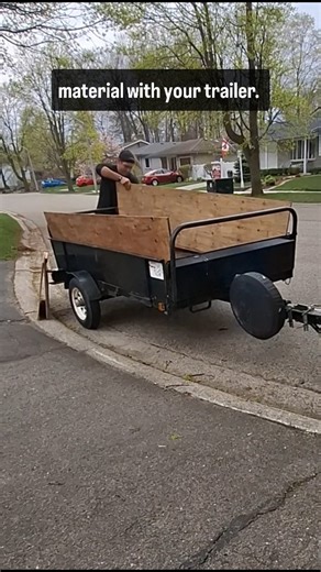 Simple trick to increase the size of your trailer. Cut some plywood to whatever size you want, you can use these to make the trailer walls taller so you can load up more materials. #trailerbuild #trailertip #homemade #homereno #homemaintenance #homeprojects #handymanservices #bluecollartips #carpentrywork #homerenos #hometips #carpentryskills #masonrytools #deckdesign #deckbuilding #handymanservice #bluecollartips #bluecollarlife #lifehacks #carpentryskills #toolsofthetrade | Meyers.makes