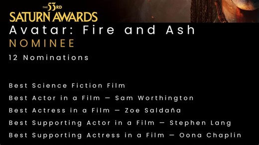 2026 Saturn Awards Nominations: Complete list of all major categories