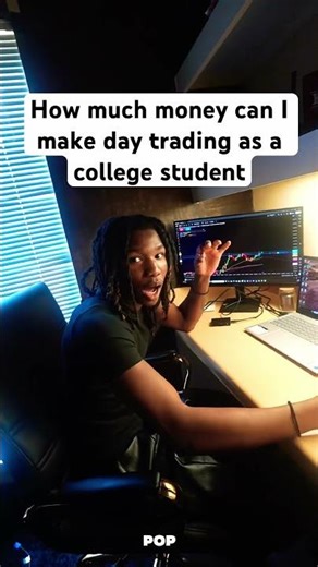 How much money can I make day trading as a college student #daytrader #collegetrader #trading #short