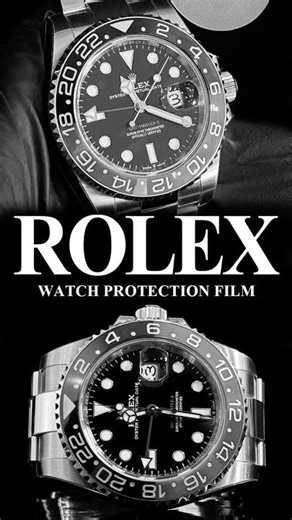 Rolex GMT-Master II 126710GRNR protection film installation in 30 seconds