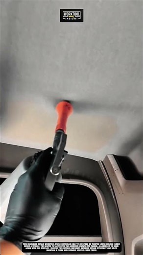 Headliner repair worktool used to heat and restore car ceiling fabric neatly #worktool
