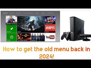 How to get the old Xbox 360 menu back in 2024!