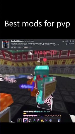 Best mods for pvp #minecraft #gaming #mincraftpvp