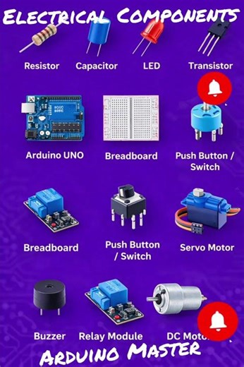 Learn Electrical Components 😱| #arduino #diy #tech