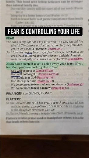 What does God Say About Fear