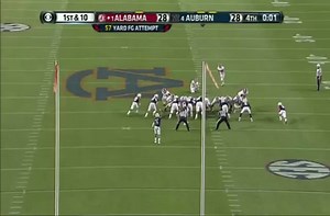 Auburn's 109-yard field goal return wins the Iron Bowl.