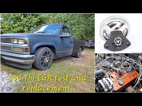 How to test and replace EGR Valve on 1992 Chevy 350 TBI (87-95) Negative Back Pressure EGR ~ GMC OBS