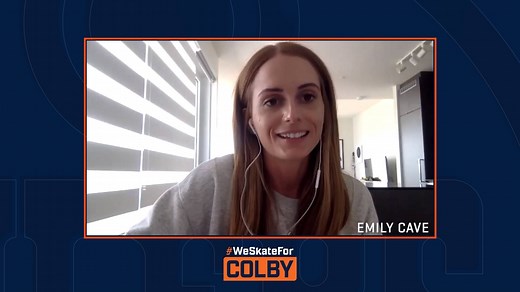 Ahead of tomorrow's #Oilers scrimmage in memory of Colby Cave, his wife Emily spoke to the media about what the event means to her, how his memorial fund will work & much more. | Edmonton Oilers