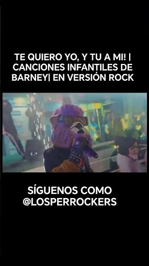 TE QUIERO YO, Y TU A MI! | Canciones infantiles de barney | en versión rock | #rock #metal #niños