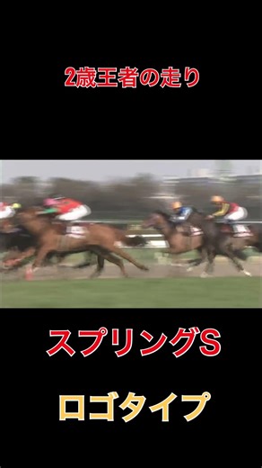 2歳王者の走り、ロゴタイプ【スプリングS】#競馬#2026
