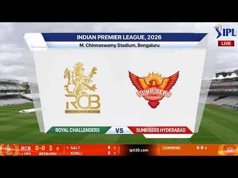 🔴 Live: RCB vs SRH Live - Match 1 | Live Scores & Commentary Bangalore Vs Hyderabad | IPL 2026