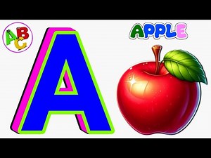 A for Apple 🍎 A A Apple | ABCD Phonics Song for Toddlers | Alphabet Learning for Kids | Baby Cartoon