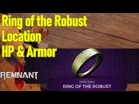 Remnant 2 Ring of the Robust location guide, bonus max health and armor with no strings attached