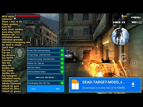 Dead Target Mod Menu V4.159.0 - Unlimited Money & Unlimited Gold