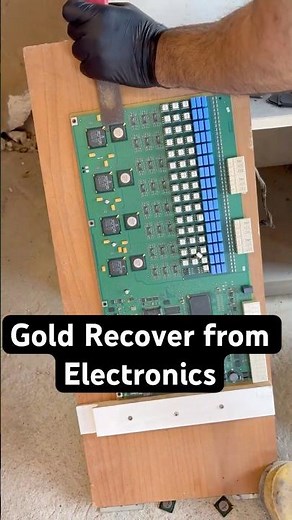 How to Extract 24K Gold from Electronic Waste (Real Result) #goldrecovery