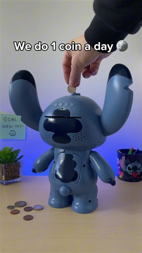 Turn saving money into a fun daily habit with this Automatic Stitch Piggy Bank 🐾 This interactive money box automatically grabs coins and bills, making kids excited to save. Perfect for teaching children financial responsibility while enjoying their favorite Disney character. A great gift for Stitch fans of all ages. #stitch #savings #piggybank #gifts #habits
