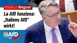 Wie die „italienische AfD“ wirkt! Italien hat, was Deutschland auch haben könnte: eine konservative Regierung, die sich für Familie, Heimat und normale Zustände stark macht – und durchgreift! Markus Wagner (AfD-Fraktion NRW) zeigt, wie die „italienische AfD“ unter Giorgia Meloni in der Praxis wirkt. | AfD-Fraktion NRW