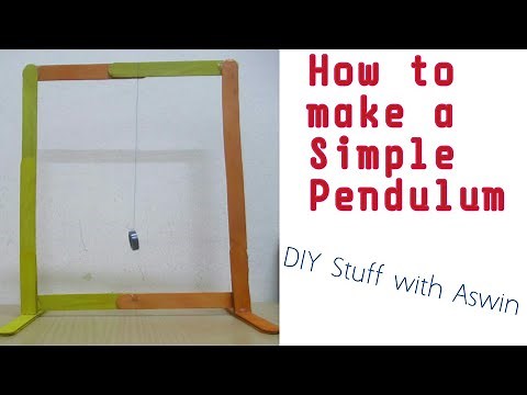 How to make a simple pendulum|Time period of oscillation | DIY