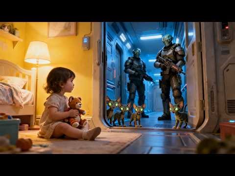 Scouts Reported the Cubs Missing They Were Discovered Standing Guard Over a Little Human Girl’s Door