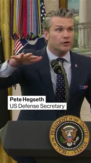 US Negotiating 'With Bombs' in Iran, Hegseth Says