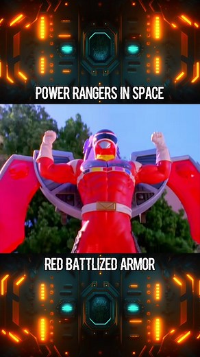 Red Battlized Armor Showdown: Power Rangers In Space