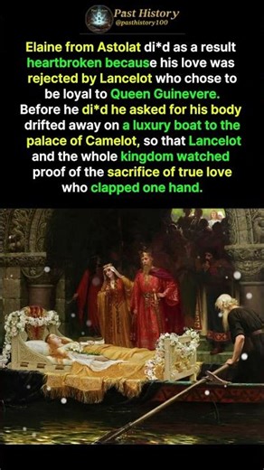 The Tale of Elaine’s Unrequited Passion #art #history #painting