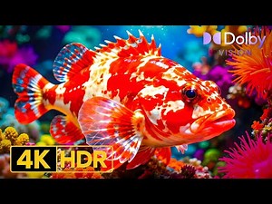 Best 4K Aquarium 🐠 Tranquil Underwater Life | Coral Fish | Dolby Vision 60FPS