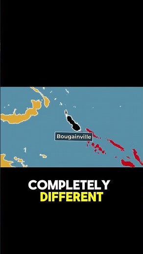This Island Doesn’t Belong to Its Country 🤯 #geography #maps #didyouknow #bougainville