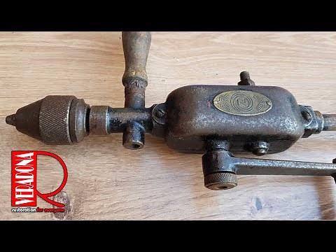 Old hand drill Zbrojovka - Restoration