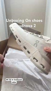 Unboxing On shoes| cloudnova 2| ice sand color W 7.5 #oncloud #cloudnova2 https://www.on.com/