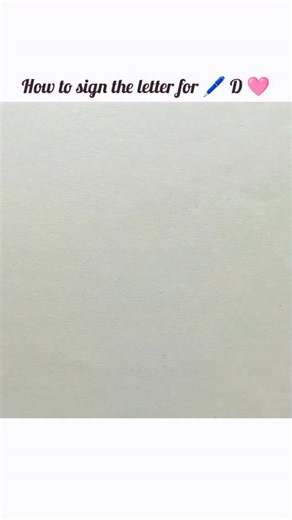 Art Line on Instagram: "How to sign with 🖊️ D 🩷 letter 💖🩷? . . . . . . .#signature"
