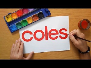 How to draw the coles logo