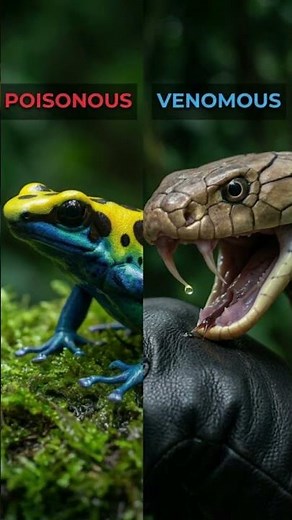 Poison vs Venom: क्या है असली अंतर? 🐍🤔 | Science Facts in Hindi #Shorts