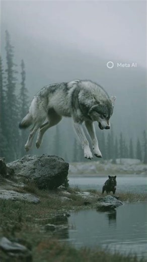 “Terrifying Wolf Attack in the Wild"