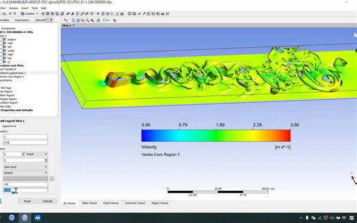 CFD-Post处理三维圆柱绕流涡量云图的操作方法