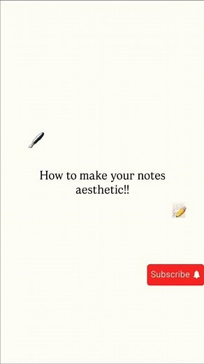 How to take aesthetic notes | aesthetic | notes | how to take aesthetic notes | cute note method