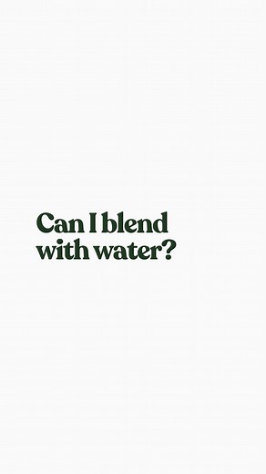 2.5K views · 16 comments | Can I blend Purition with water? As we...